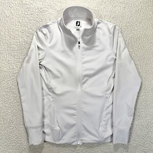 FootJoy FJ Full Zip Golf Jacket Women's XS White Performance Athliesure